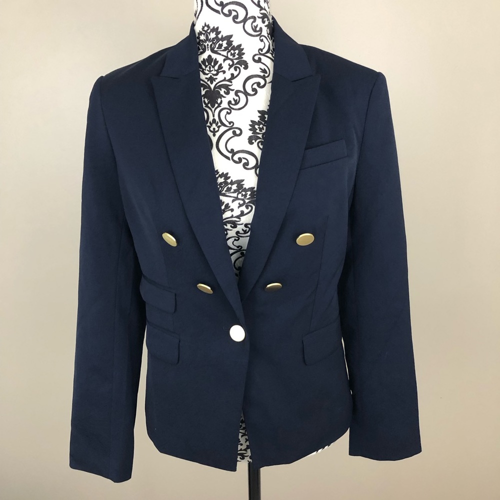 Express navy blazer with gold buttons NWT